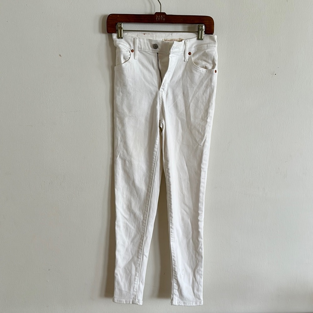 Levi’s white mile high super skinny jeans size 25